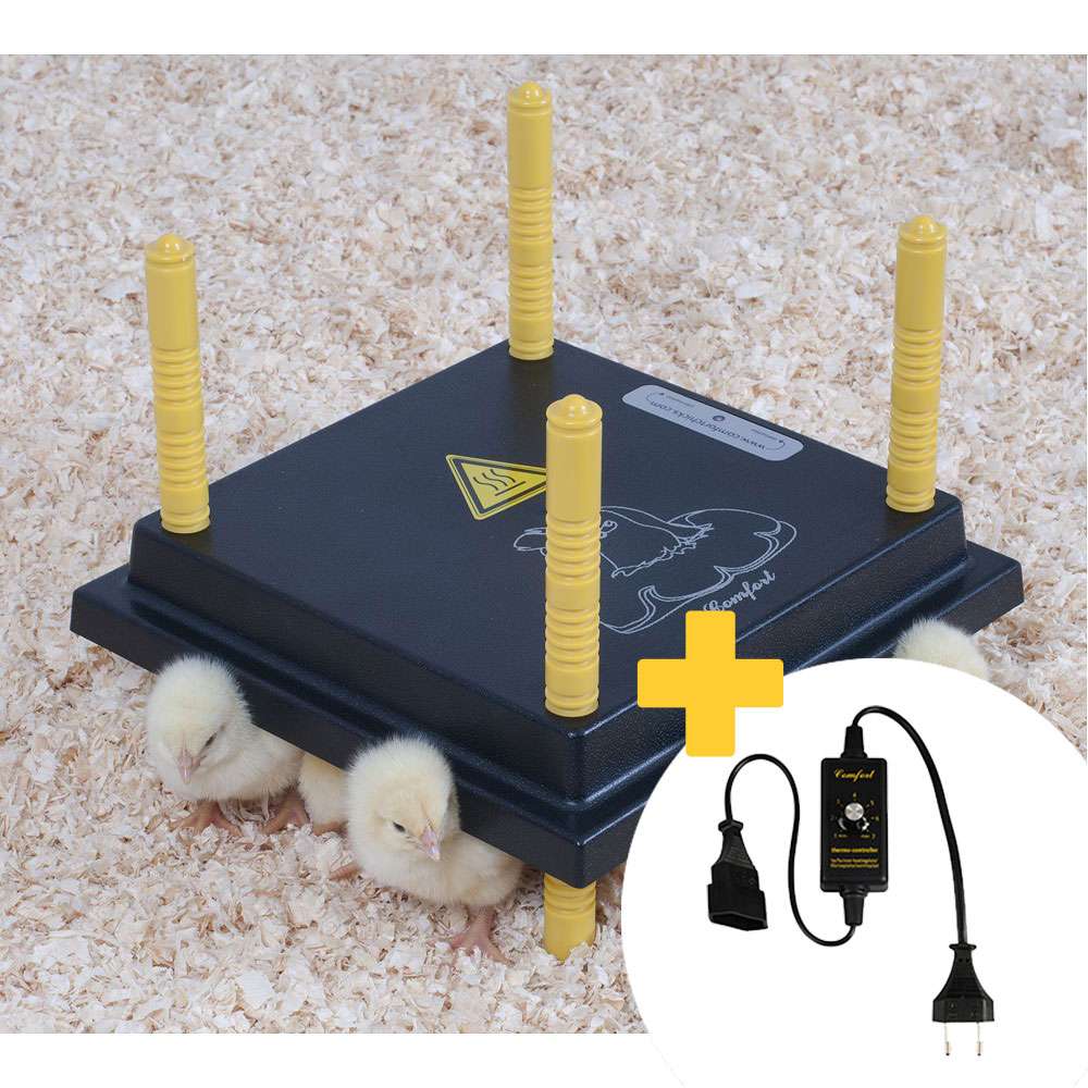Comfort Wärmeplatte 25x25cm + Temperaturregler 15W /220-240V